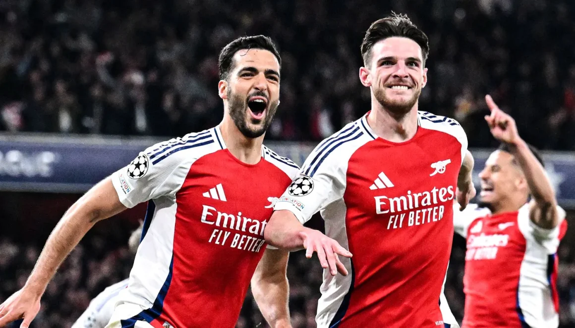 “Rice’s Free-Kick Masterclass Fires Arsenal to Historic 3-0 Victory Over Real Madrid”
