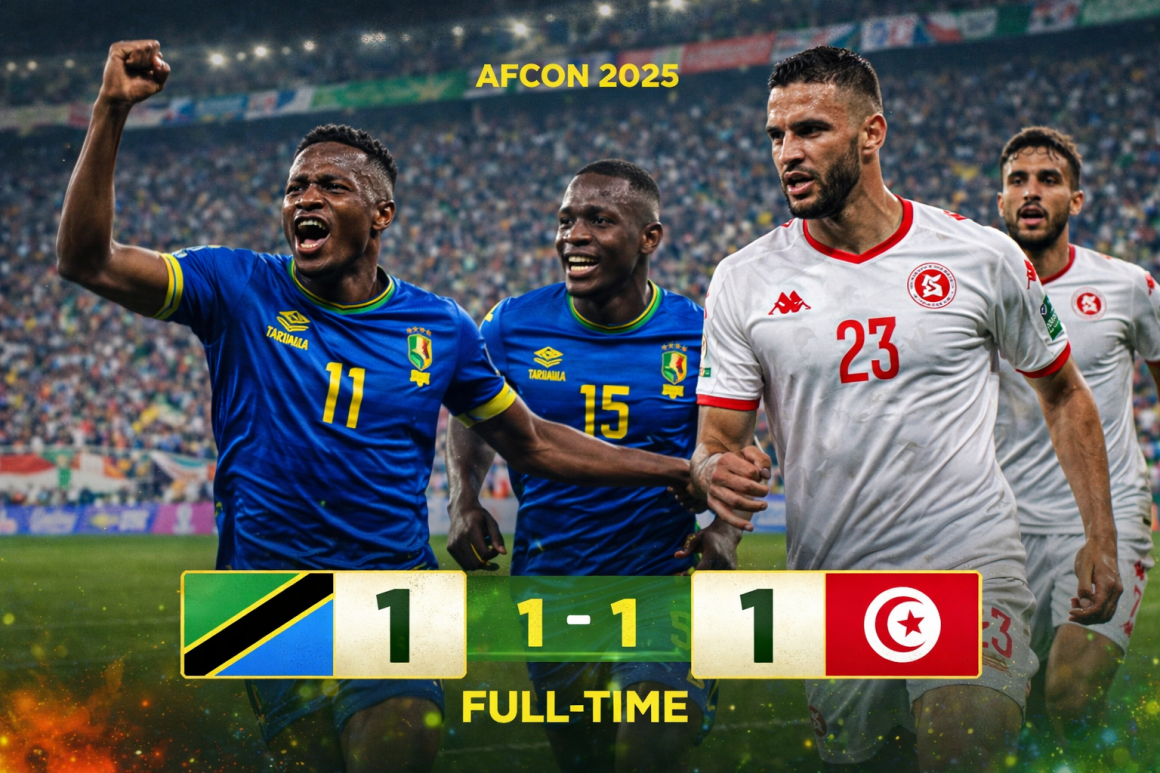 Tanzania Hold Tunisia to a 1–1 Draw in AFCON 2025 Thriller