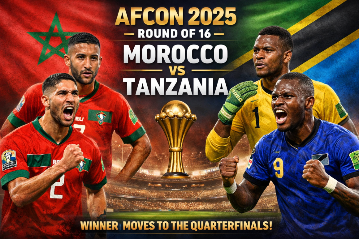 AFCON 2025 Round of 16 Preview: Morocco vs Tanzania – Hosts Face Fearless Taifa Stars